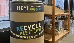 Recycle Dein Kletterseil- Sammeltonne für ausgediente Kletterseile