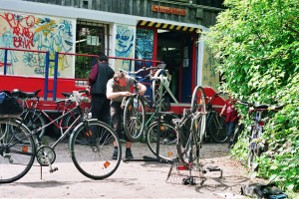 Fahrrad-Selbsthilfe-Werkstatt in der Regenbogenfabrik